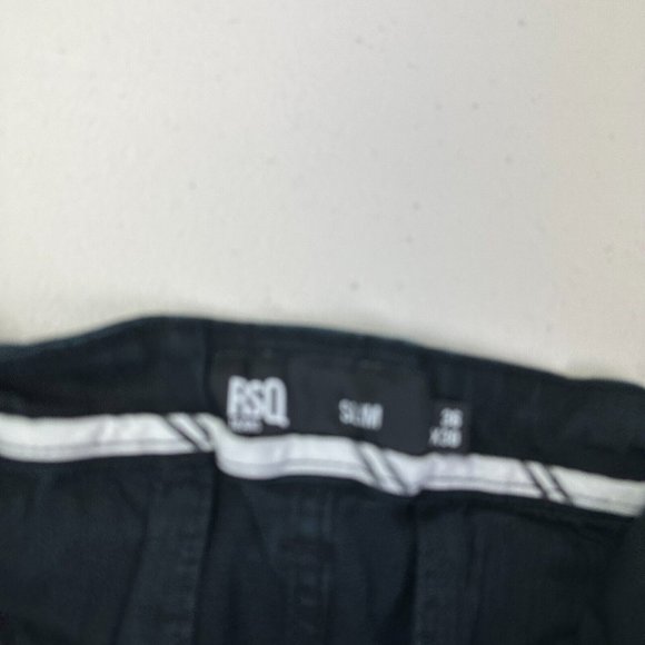 RSQ Jeans Mens Size 36x32 New York Slim Straight Stretch Black Casual - Picture 7 of 11